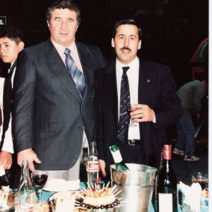 Melina Gottig - Lito con directivo de Eg3